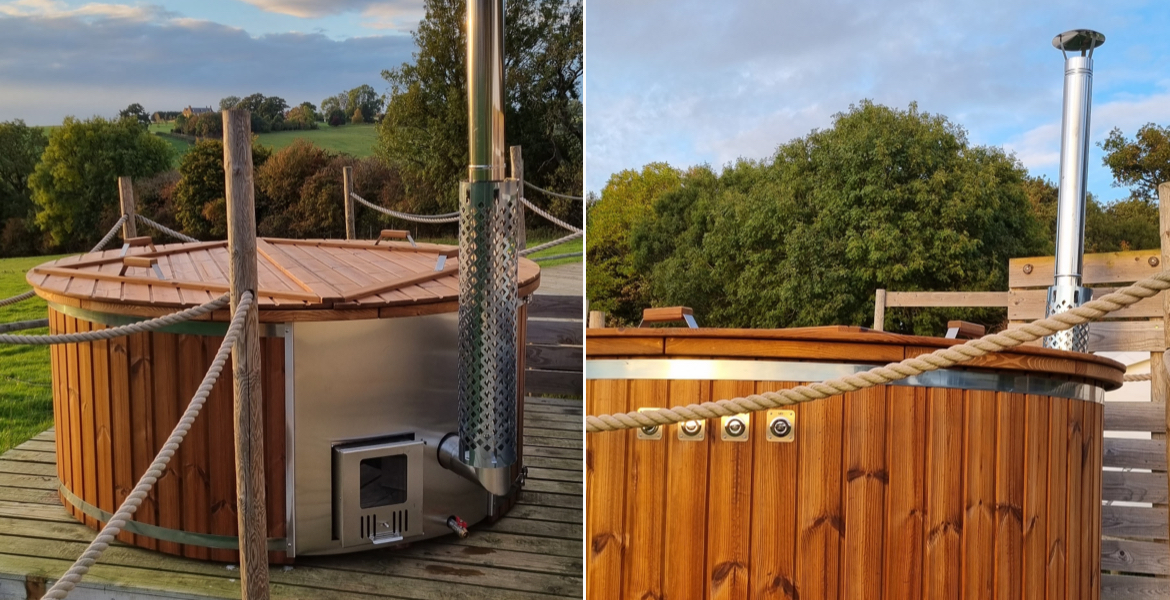 10 seat wood-fired hot tubs made to order in the Cotswolds